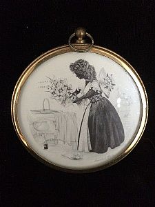 Vintage Lady Small Wall Art