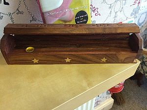 Wooden Incense Box Holder