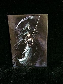 Grim Reaper Fridge Magnet